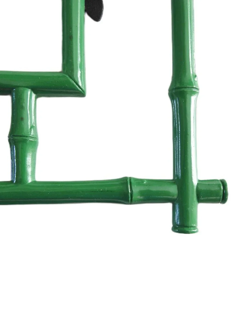 West Elm Emerald Green Faux Bamboo 5x7 Picture Frame Biophilic
